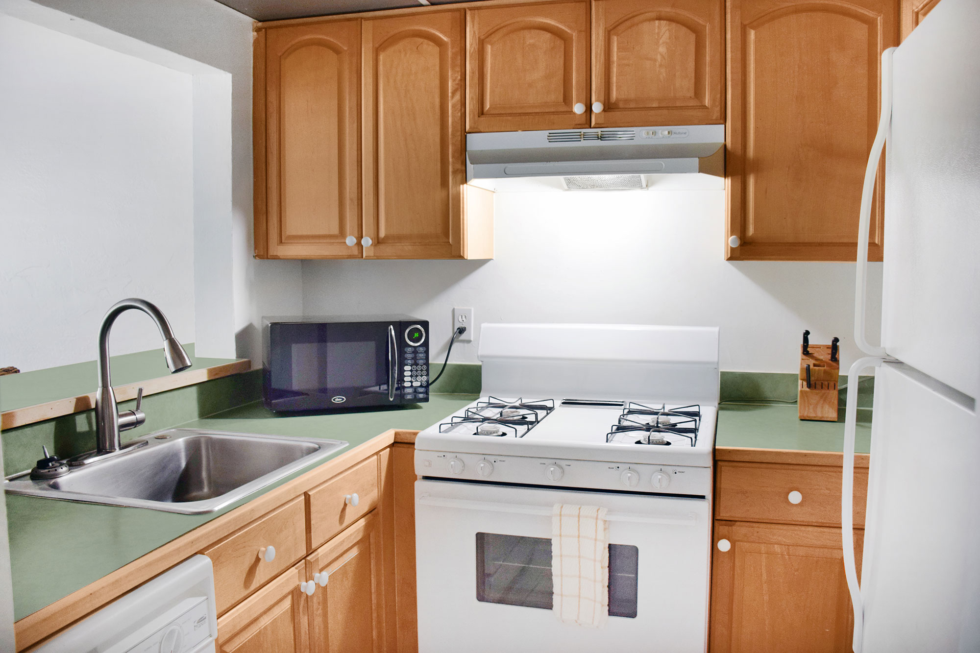 Kitchen of apartment at Coral Reef Key Biscayne